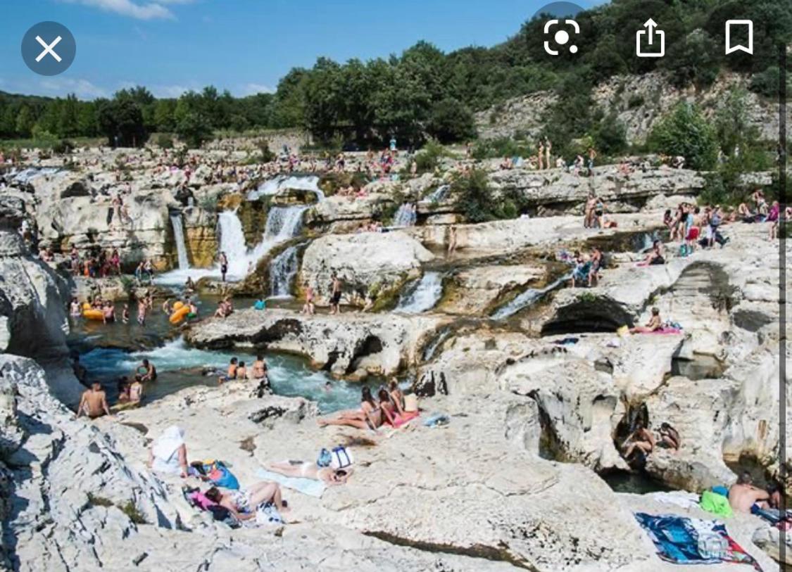 Saint-Laurent-la-Vernède Gite Les Oliviers 10 Pers Piscine Au Calme 4 Etoiles מראה חיצוני תמונה